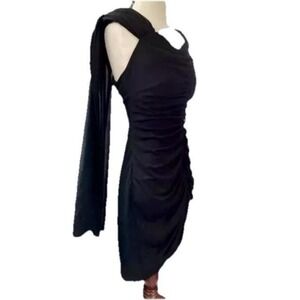 Vintage‎ Shirley Dress Sz  7/8 Black Whimsigoth Grannycore Boho